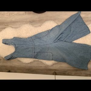 Lucky denim culotte overalls